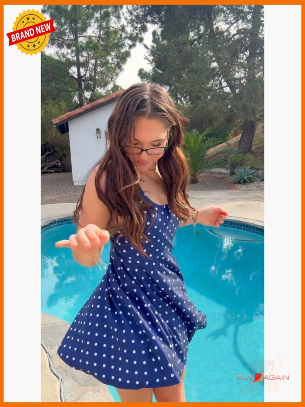 Tummy Control One Piece Swim Dress Adjustable Crisscross Straps - Picture 7 of 7